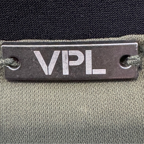 VPL Olive Green Gray Colorblock Sleeveless Tunic Dress Medium - Picture 3 of 6